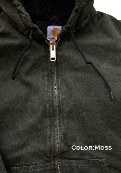 画像2: カーハート キルトフランネルラインド サンドストーン アクティブ ジャケット J130 モスグリーン L(身幅69cm) /Carhartt Quilted Flannel Lined Sandstone Active Jacket(Moss)