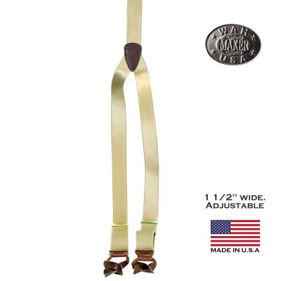 画像1: ワーメーカー サスペンダー（カーキ）/Wah Maker Suspenders(Khaki)
