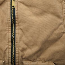 画像2: カーハート キャンバス ベスト 12オンス100%コットンダック ライトブラウン M（身幅54cm)/Carhartt Canvas Vest Buckskin (2)