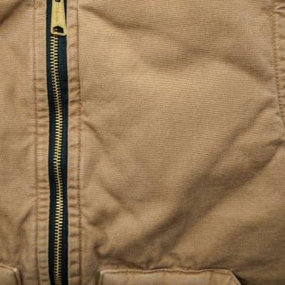 画像2: カーハート キャンバス ベスト 12オンス100%コットンダック ライトブラウン M（身幅54cm)/Carhartt Canvas Vest Buckskin