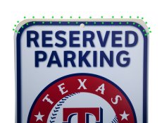 画像2: テキサス レンジャーズ オフィシャル サイン【訳あり商品-SDGs】/Sign TEXAS RANGERS RESERVED PARKING FANS ONLY (2)