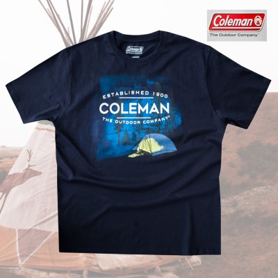 画像3: コールマン アウトドア キャンプ 半袖 Tシャツ（ネイビー）L（身幅59cm）/Coleman T-shirt(Navy)