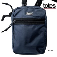 画像3: トーツ ショルダー ポーチ 小物入れ 2ポケットキーパー（ブラック/ネイビー）/Totes Two Poket Keeper(Black/Navy) (3)