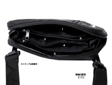 画像4: トーツ ショルダー ポーチ 小物入れ 2ポケットキーパー（ブラック/ネイビー）/Totes Two Poket Keeper(Black/Navy) (4)