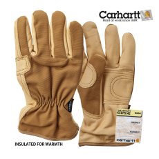 画像1: カーハート コットンダック&レザー オールアラウンド グローブ（ブラウン）M/Carhartt Gloves(Brown) (1)