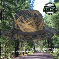 画像2: フィルソンx モッシーオーク シャドウ グラス カモ オイルフィニッシュ ティンクロス パッカー ハット L（58cm〜59cm）/FilsonxMossy Oak Camo Shadow Grass Tin Cloth Packer Hat  (2)