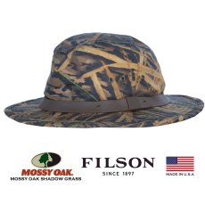 画像1: フィルソンx モッシーオーク シャドウ グラス カモ オイルフィニッシュ ティンクロス パッカー ハット L（58cm〜59cm）/FilsonxMossy Oak Camo Shadow Grass Tin Cloth Packer Hat  (1)