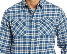 画像2: ペンドルトン 2ポケット ツイル シャツ（ブループラッド/長袖）/Pendleton 2 Pocket Twill Shirt (Blue Plaid) (2)