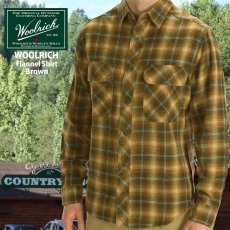 画像1: ウールリッチ フランネル シャツ ブラウン・ブルー（長袖）S/Woolrich Long Sleeve Flannel Shirt(Brown/Blue) (1)