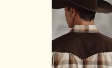 画像3: ローパー ビンテージ プラッド ウエスタンシャツ ブラウン（長袖）L（身幅59cm）/Roper Vintage Plaid Long Sleeve Western Shirt(Brown) (3)