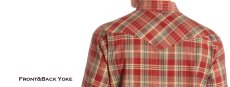 画像2: ペンドルトン ビンテージフィット ウエスタン シャツ レッド・タン（長袖）M/Pendleton Long Sleeve Western Epic Shirt(Red/Tan Plaid) (2)