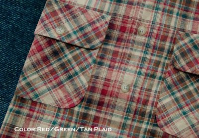 画像2: ペンドルトン ハイカーシャツ（レッド・グリーン・タン/長袖）/Pendleton Long Sleeve Hiker Shirt(Red/Green/Tan Plaid)