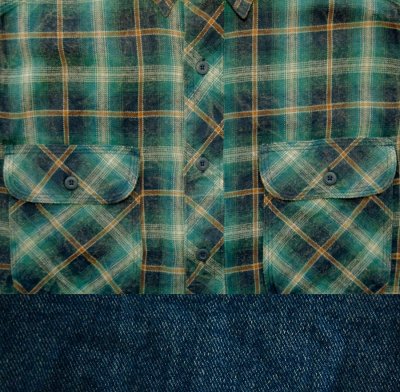 画像3: ウールリッチ フランネル シャツ インディゴ（長袖）XS/Woolrich Long Sleeve Flannel Shirt(Indigo)
