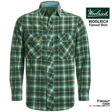 画像1: ウールリッチ フランネル シャツ インディゴ（長袖）XS/Woolrich Long Sleeve Flannel Shirt(Indigo) (1)