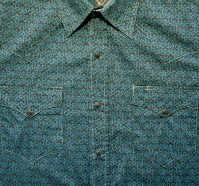 画像3: ローパー ウエスタンシャツ ブラウン・ターコイズ（長袖）S/Roper Long Sleeve Western Shirt(Brown/Turquoise)