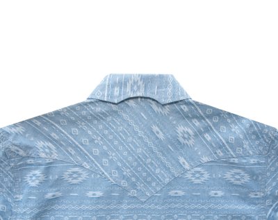 画像3: スナップ ウエスタンシャツ サウスウエスト ライトパステルブルー（長袖）S/ Long Sleeve Snap Western Shirt(Light Pastel Blue)