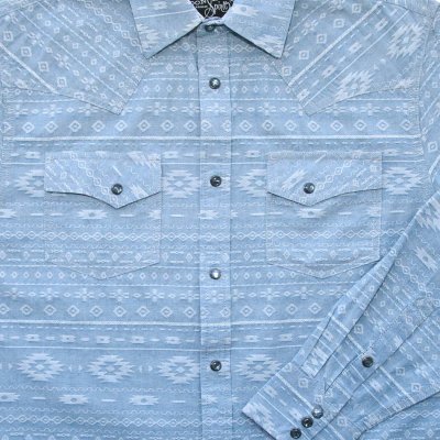 画像2: スナップ ウエスタンシャツ サウスウエスト ライトパステルブルー（長袖）S/ Long Sleeve Snap Western Shirt(Light Pastel Blue)