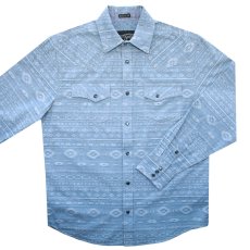 画像1: スナップ ウエスタンシャツ サウスウエスト ライトパステルブルー（長袖）S/ Long Sleeve Snap Western Shirt(Light Pastel Blue) (1)