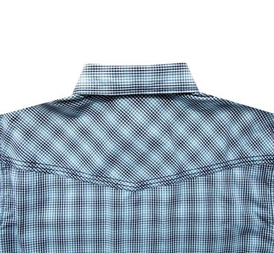画像3: ウエスタンシャツ ブルー（長袖）S/ Long Sleeve Snap Western Shirt(Blue)