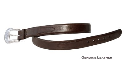 画像2: ウエスタン レザー ベルト ブラウン/ブラック 40,42/Western Leather Belt(Brown/Black)