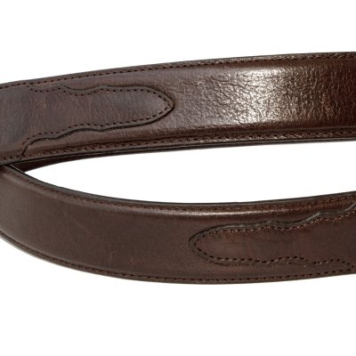 画像3: ウエスタン レザー ベルト ブラウン/ブラック 40,42/Western Leather Belt(Brown/Black)