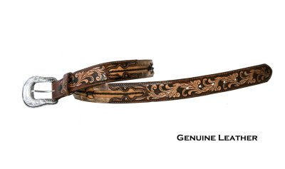 画像3: ジャスティン バーブド ワイヤー ビンテージ ウエスタン ベルト（ブラウン）/Justin Barbed Wire Western Belt(Brown)