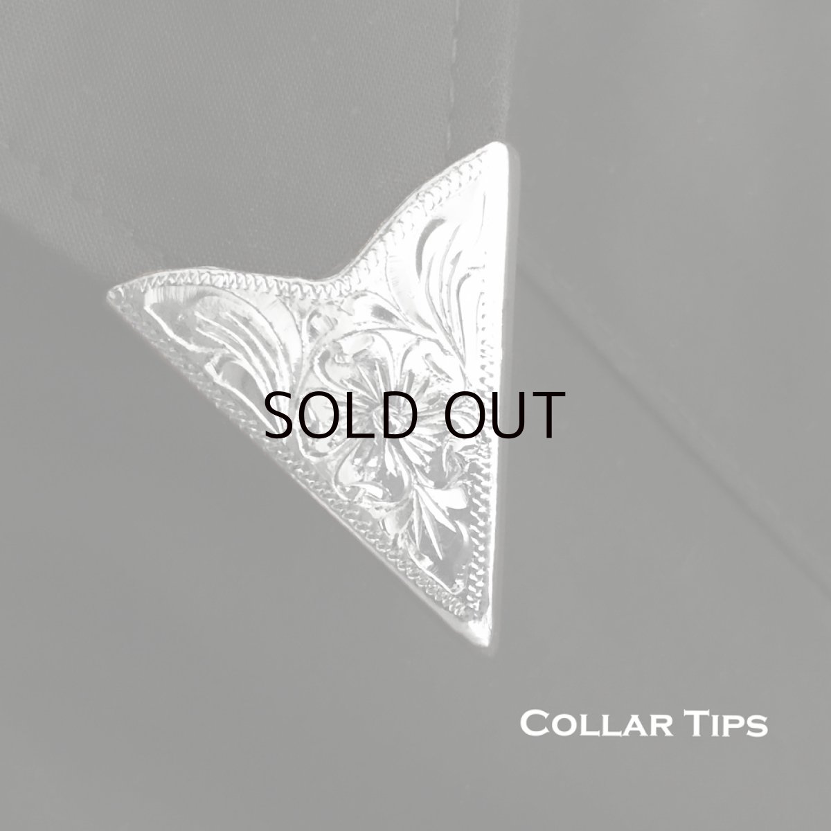 画像1: カラーチップ シルバー/Collar Tips Engraved Silver (1)