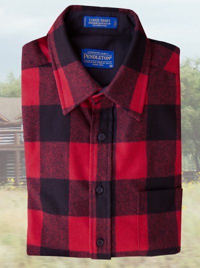 画像1: ペンドルトン ウールシャツ ロッジシャツ ロブロイレッドプラッド/Pendleton Lodge Shirt Rob Roy Red Plaid