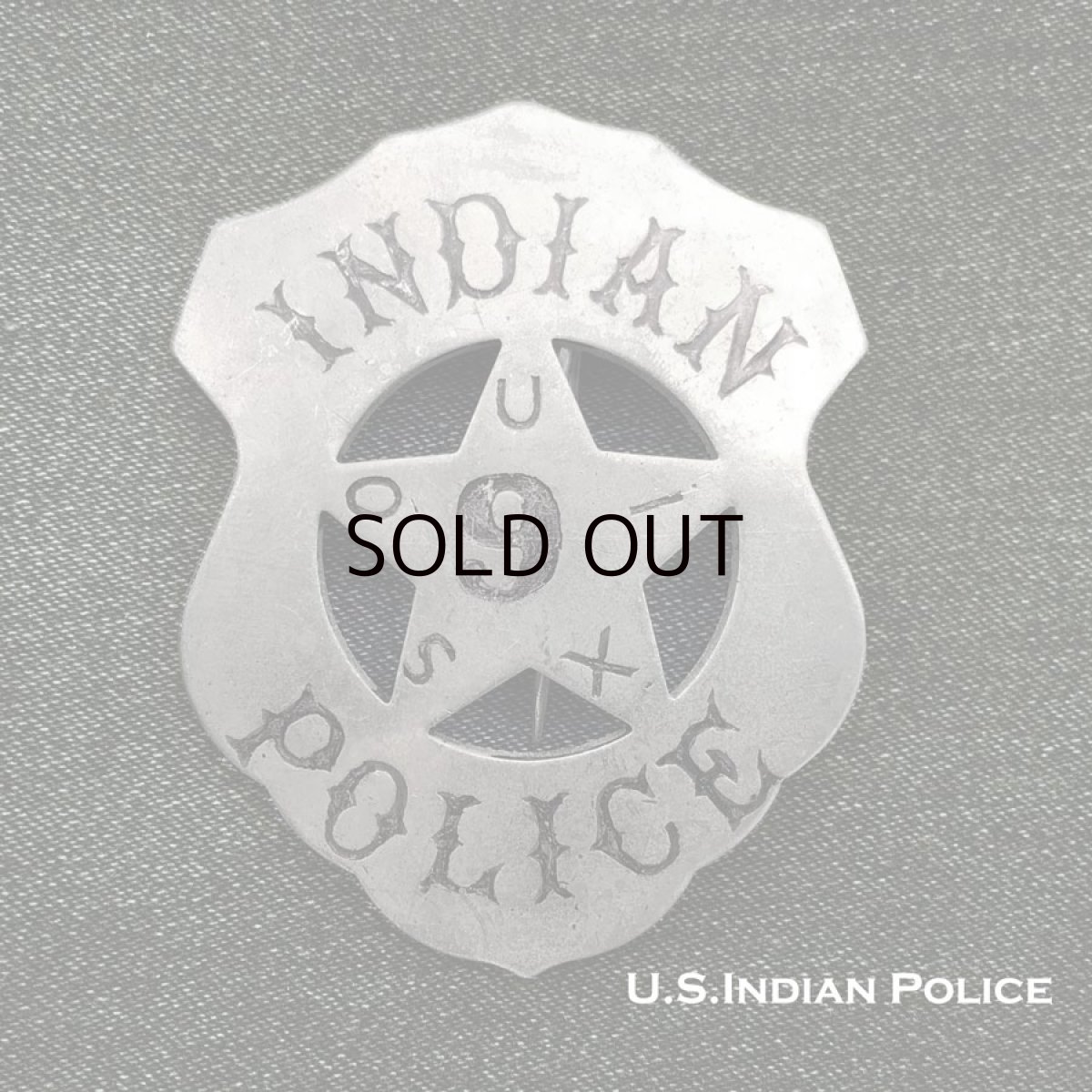 画像1: オールドウエスト バッジ U.S. インディアン ポリス/Badge (1)