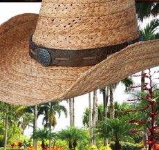 画像2: スカラ カウボーイ スタイル ストローハット（トーストブラウン）/Scala Straw Cowboy Hat(Toast) (2)