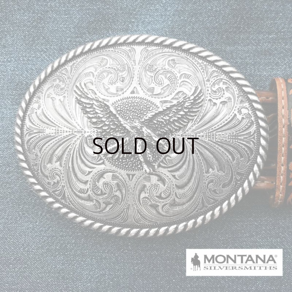 画像1: モンタナシルバースミス ベルト バックル アメリカン イーグル アンティークシルバー/Montana Silversmiths Belt Buckle (1)