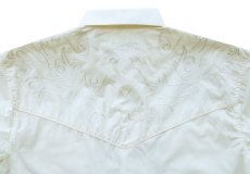 画像4: スカリー スナップフロント 刺繍 ウエスタン シャツ（半袖/ホワイト・フロント&バック刺繍）/Scully Short Sleeve Embroidered Snap Front Shirt(Men's) (4)