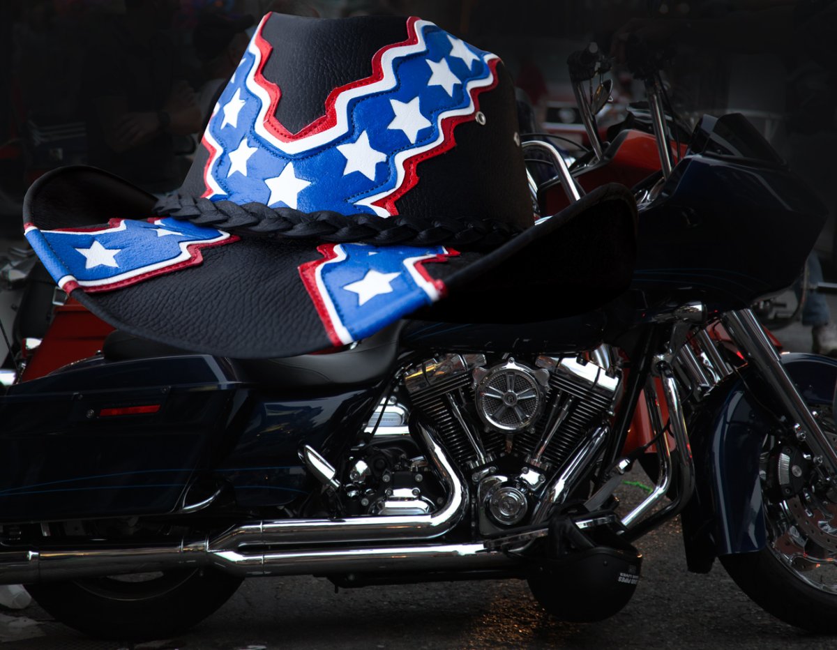 画像2: ブルハイド レザーハット レベル（ブラック）/Bullhide Genuine Leather Hat  (2)