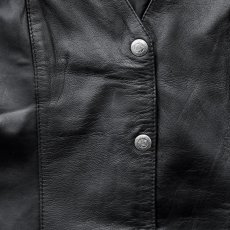 画像2: スカリー レディース ウエスタン レザー ベスト ブラック/Scully Western Leather Vest Black(Women's) (2)