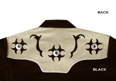 画像3: ロボライダース ウエスタンシャツ ホワイト・ブラック・サンド/LOBO RIDER'S Western Shirt White/Black/Sand (3)
