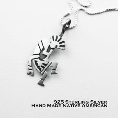 画像1: スターリングシルバー ネックレス ココペリ/Sterling Silver Necklace