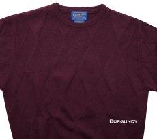 画像4: ペンドルトン クルーネック ウールセーター（フォレストグリーン・ブラック・バーガンディー）/Pendleton Crewneck Wool Sweater(Forest Green/Black/Burgundy) (4)