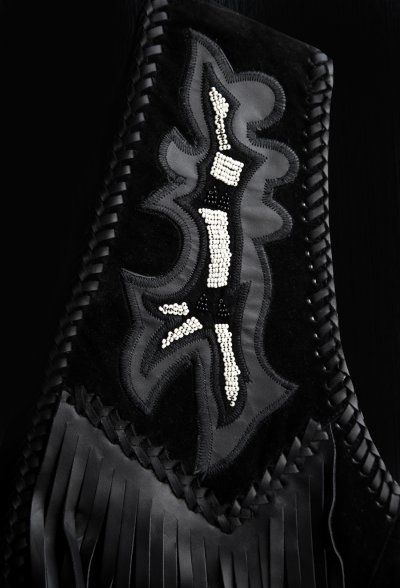 画像2: スカリー ウエスタン レザー フリンジ ベスト（ブラック）/Scully Western Leather Fringe Vest