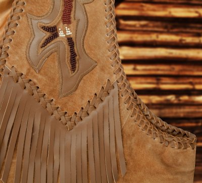 画像2: スカリー ウエスタン レザー フリンジ ベスト（バーボン）/Scully Western Leather Fringe Vest