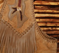 画像4: スカリー ウエスタン レザー フリンジ ベスト（ブラック）/Scully Western Leather Fringe Vest (4)
