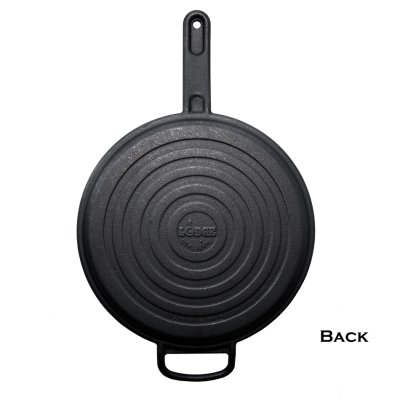 画像3: ロッジ 12インチ キャスト アイアン グリドル 多用途 鋳鉄 フライパン 補助ハンドル付き /Lodge 12Inch Cast Iron Griddle Cookware Black