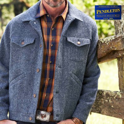画像1: ペンドルトン ウールデニム ジーンジャケット（ダークブルーデニム）/Pendleton Jacket
