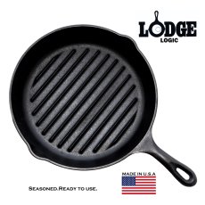 画像1: ロッジ グリルパン フライパン/Lodge Logic Grill Pan Cookware Black (1)