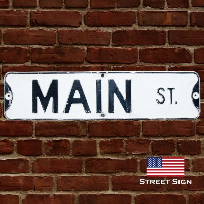 画像1: アメリカン ストリート サイン メインストリート/Street Sign MAIN ST.