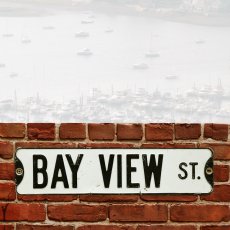 画像2: アメリカン ストリート サイン ベイビュー ストリート/Street Sign BAY VIEW ST. (2)