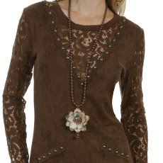 画像2: スカリー クラシック フリンジ ドレス ワンピース （チョコレート）S/Scully Classic Fringe Dress (Women's) (2)