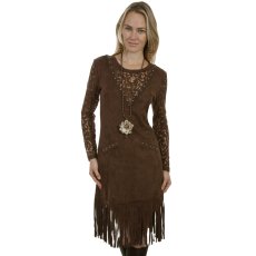 画像3: スカリー クラシック フリンジ ドレス ワンピース （チョコレート）S/Scully Classic Fringe Dress (Women's) (3)