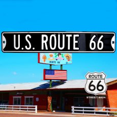 画像2: ルート66 ストリート サイン 80cm/Route 66 Sign (2)