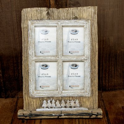 画像1: モンタナシルバースミス バーンウッド ウエスタン フォトフレーム 写真立て/Montana Silversmiths Western Photo Frame  