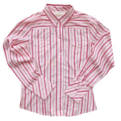 画像1: ステットソン  ウエスタン シャツ  ピンク（長袖）S/Stetson Long Sleeve Western Shirt(Women's) 